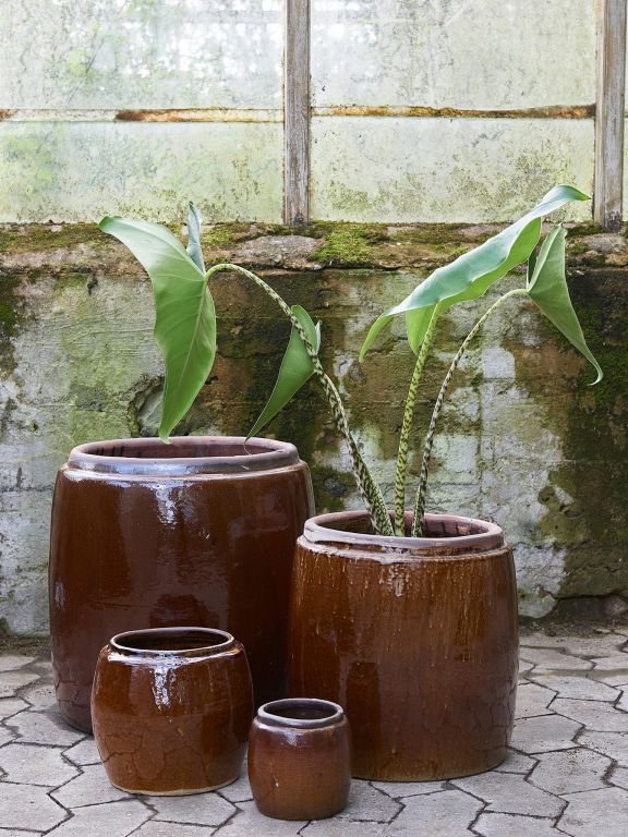 Brown Glazed Pot