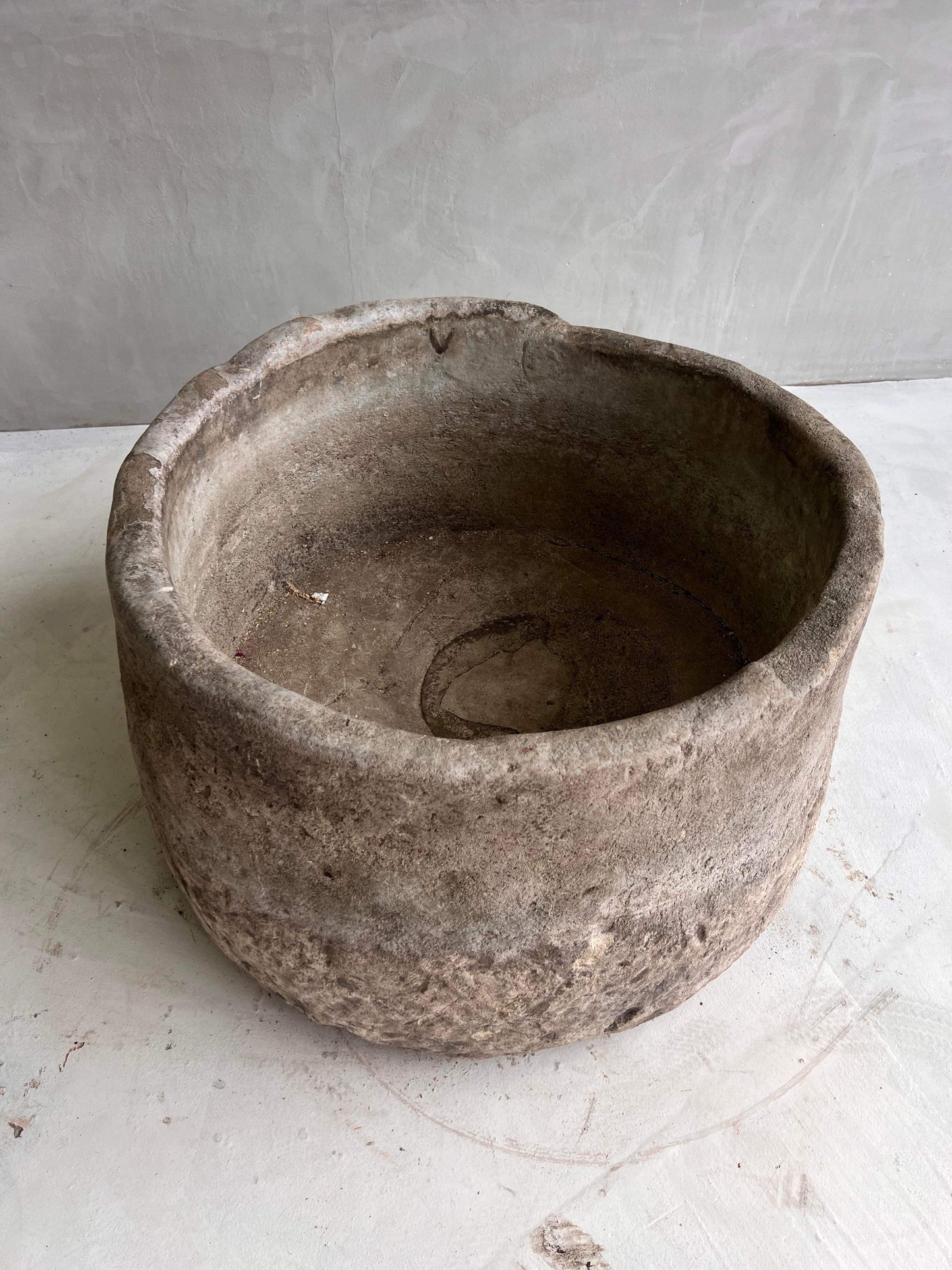 One-of-a-kind Limestone Pot