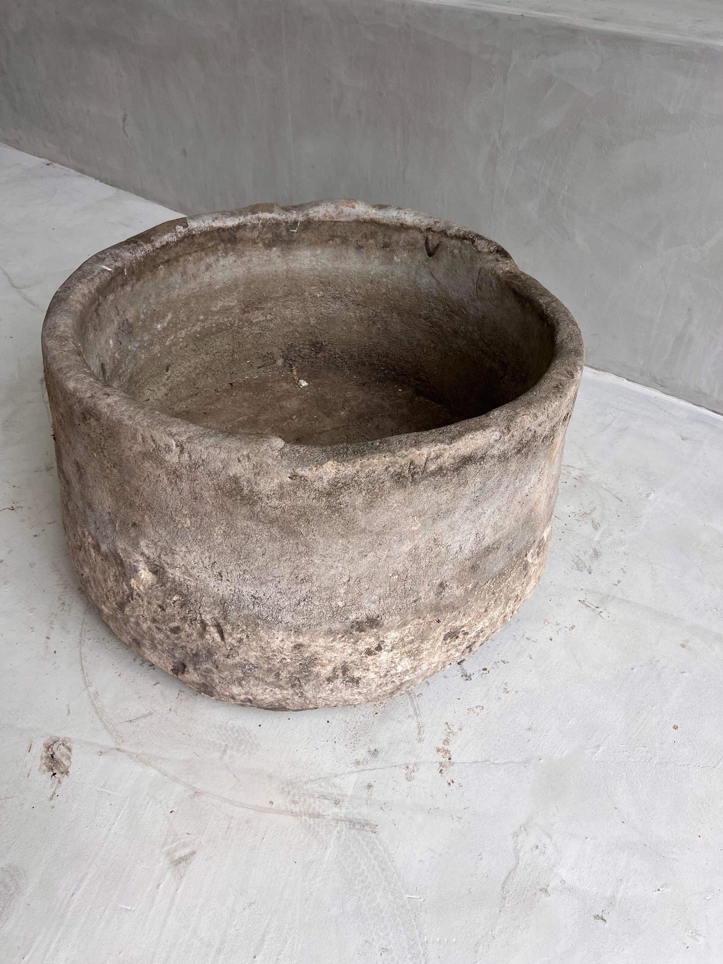 One-of-a-kind Limestone Pot