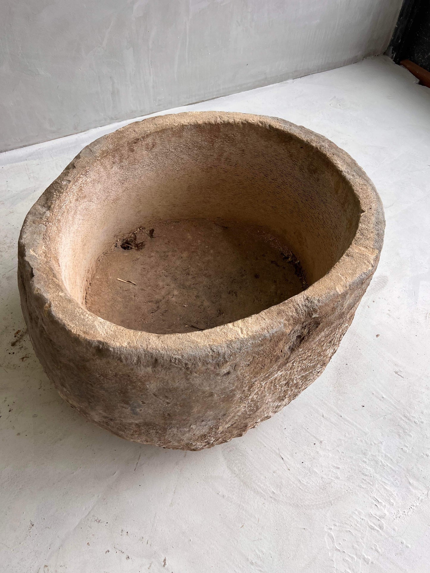 Brown Limestone Planter