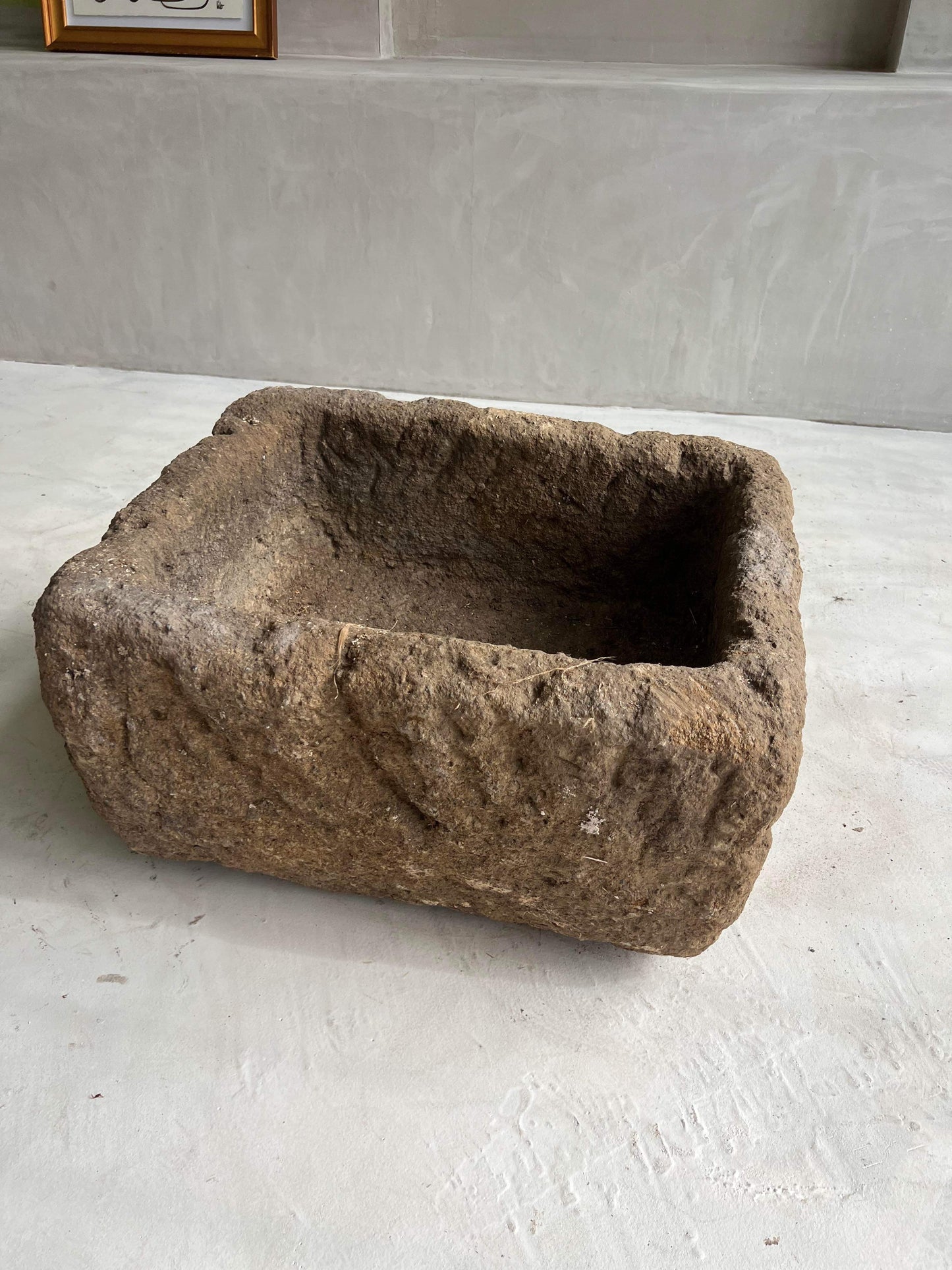 Rectangular Limestone Pot
