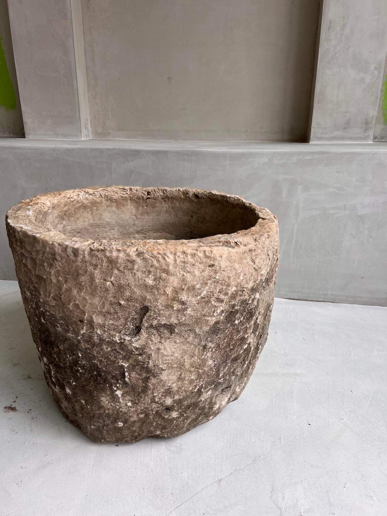 Brown Limestone Pot