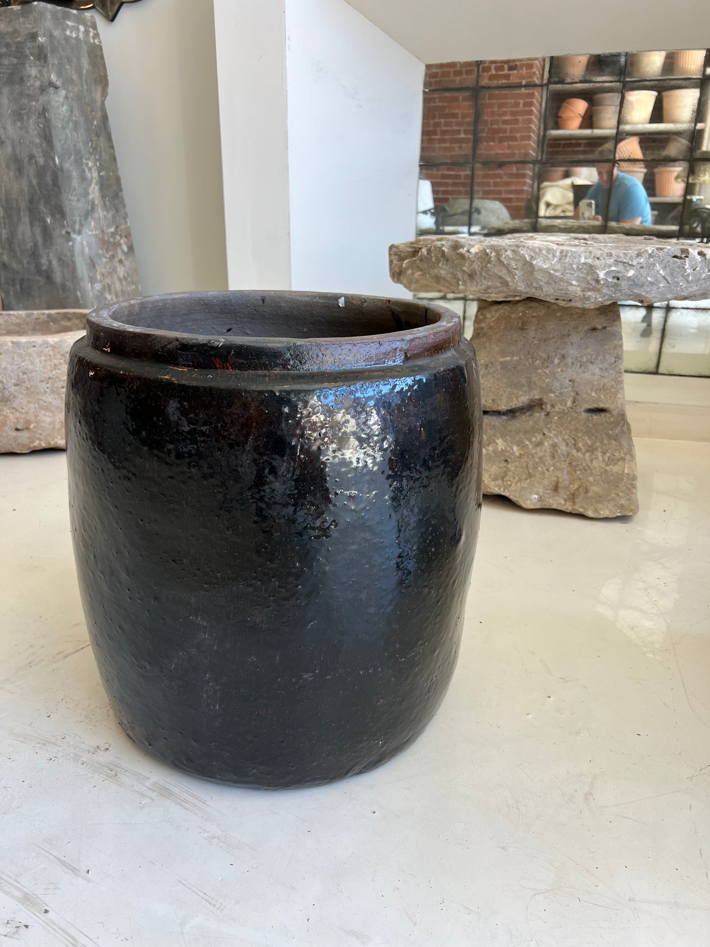 Brown Glazed Pot