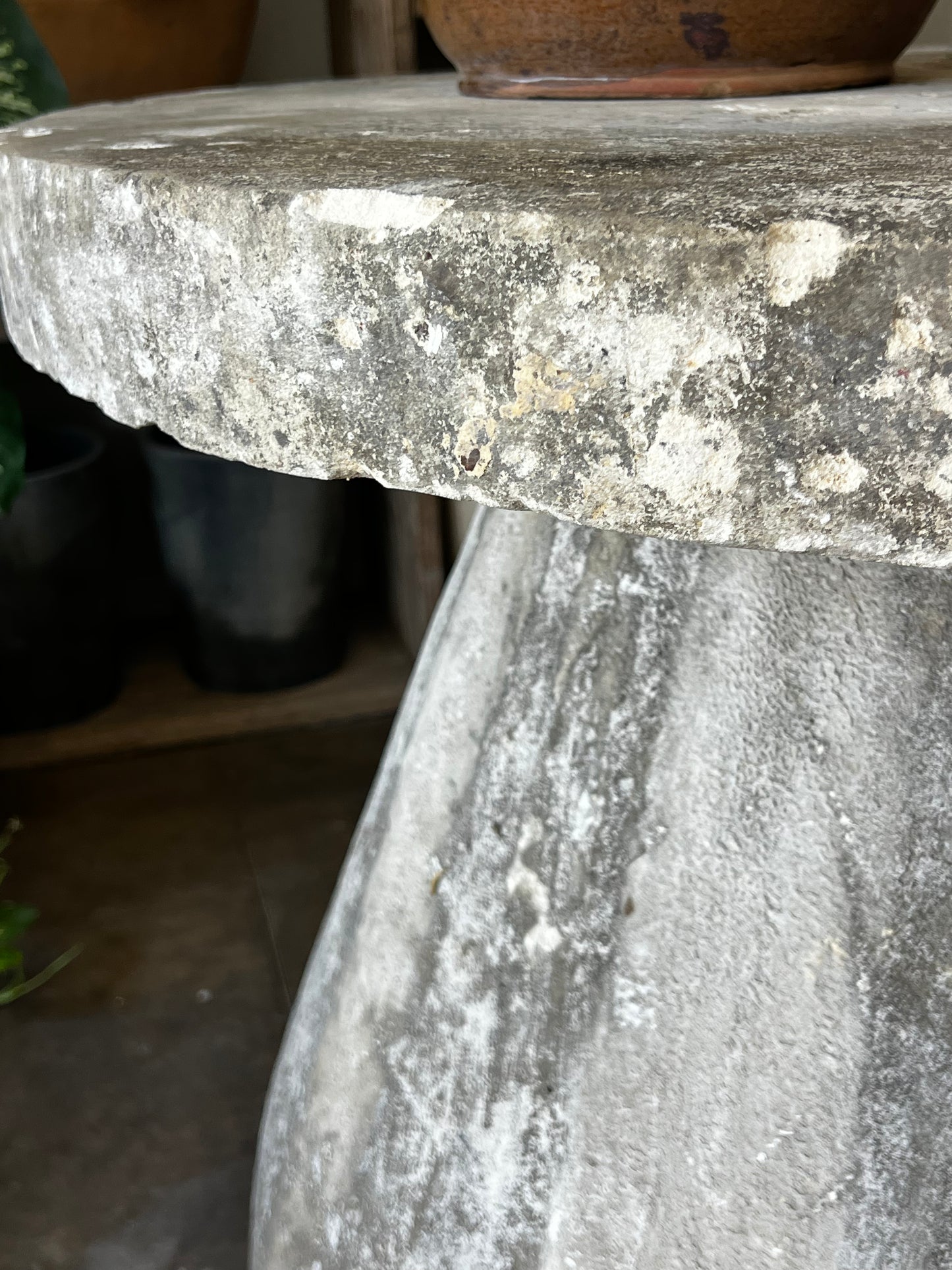 Limestone table "The Mushroom Table"