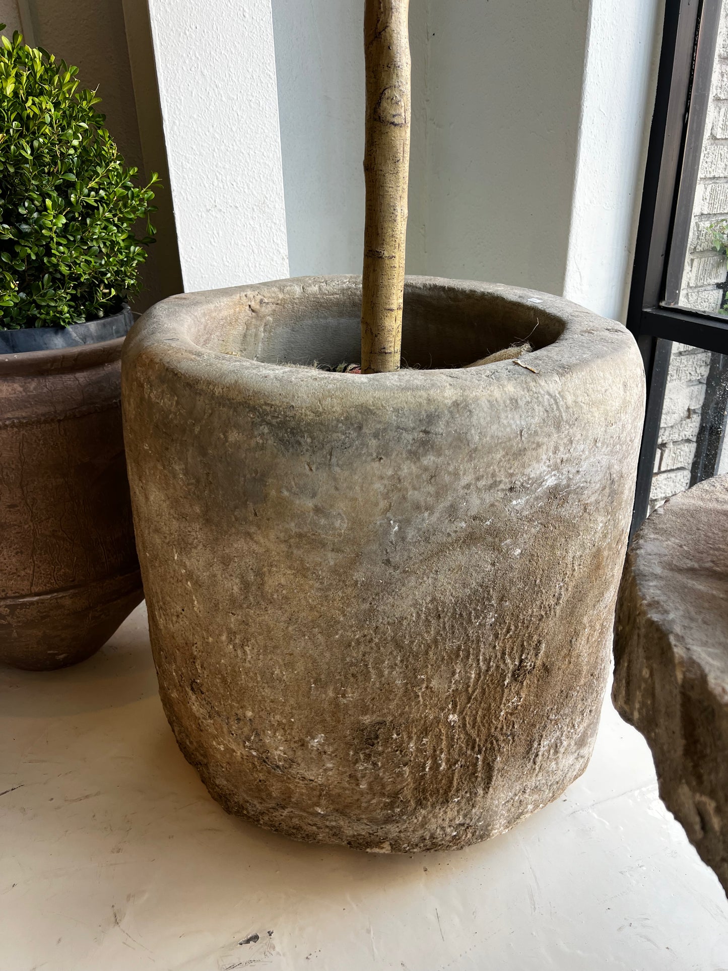 Limestone Pot, large