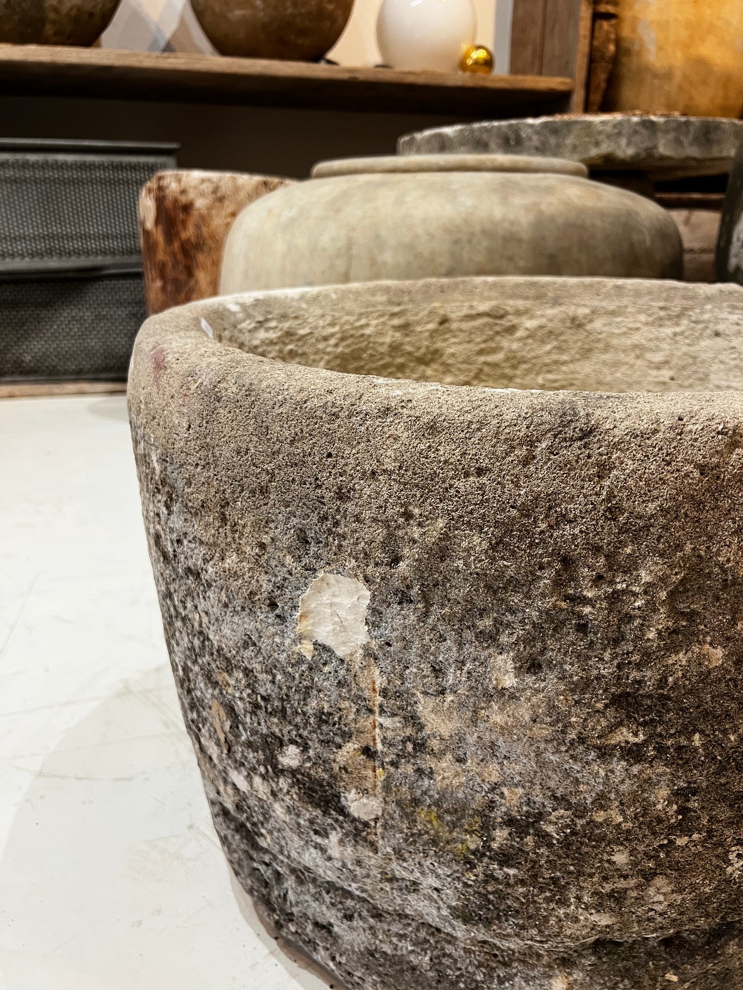 Limestone Pot, medium