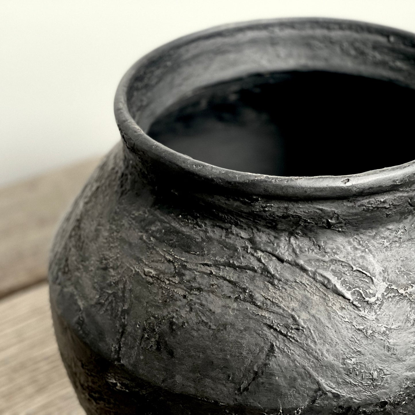 Black Java Clay Water Pot, Small