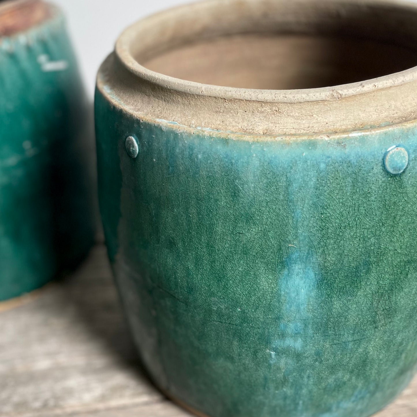 Turquoise Rice Jar, Medium