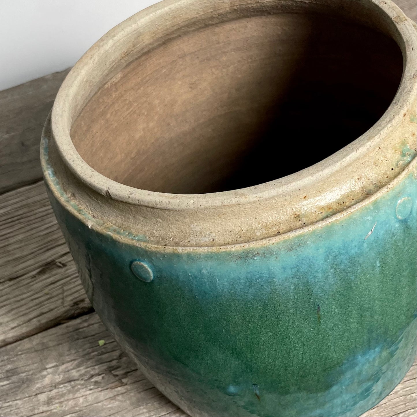 Turquoise Rice Jar, Medium