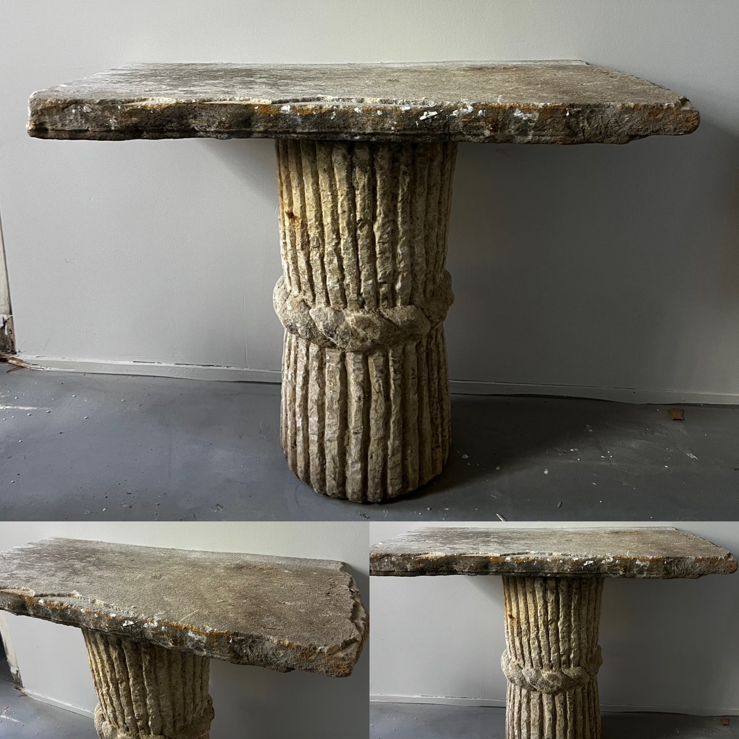 Limestone console