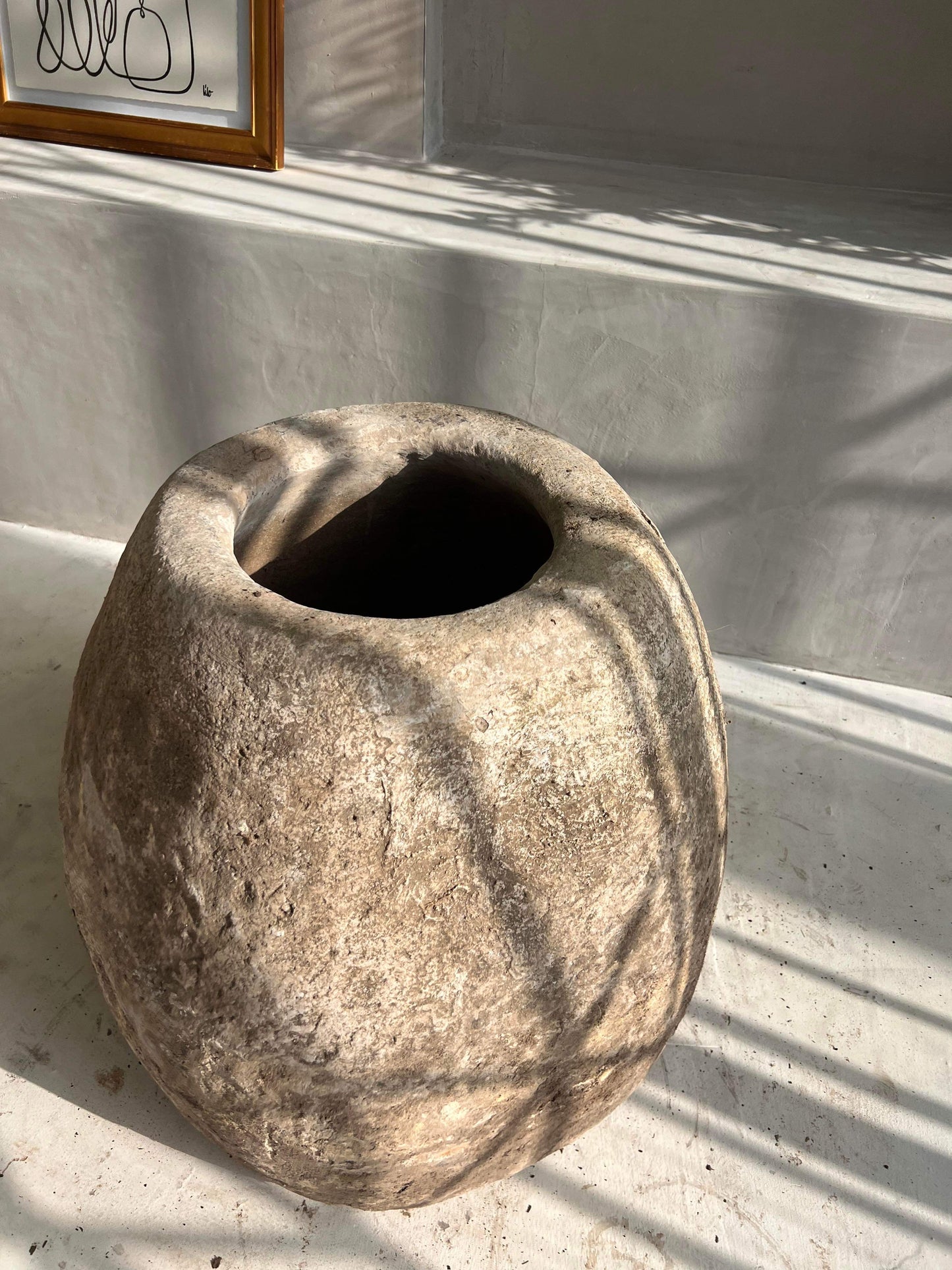 Vase shaped Limestone Pot