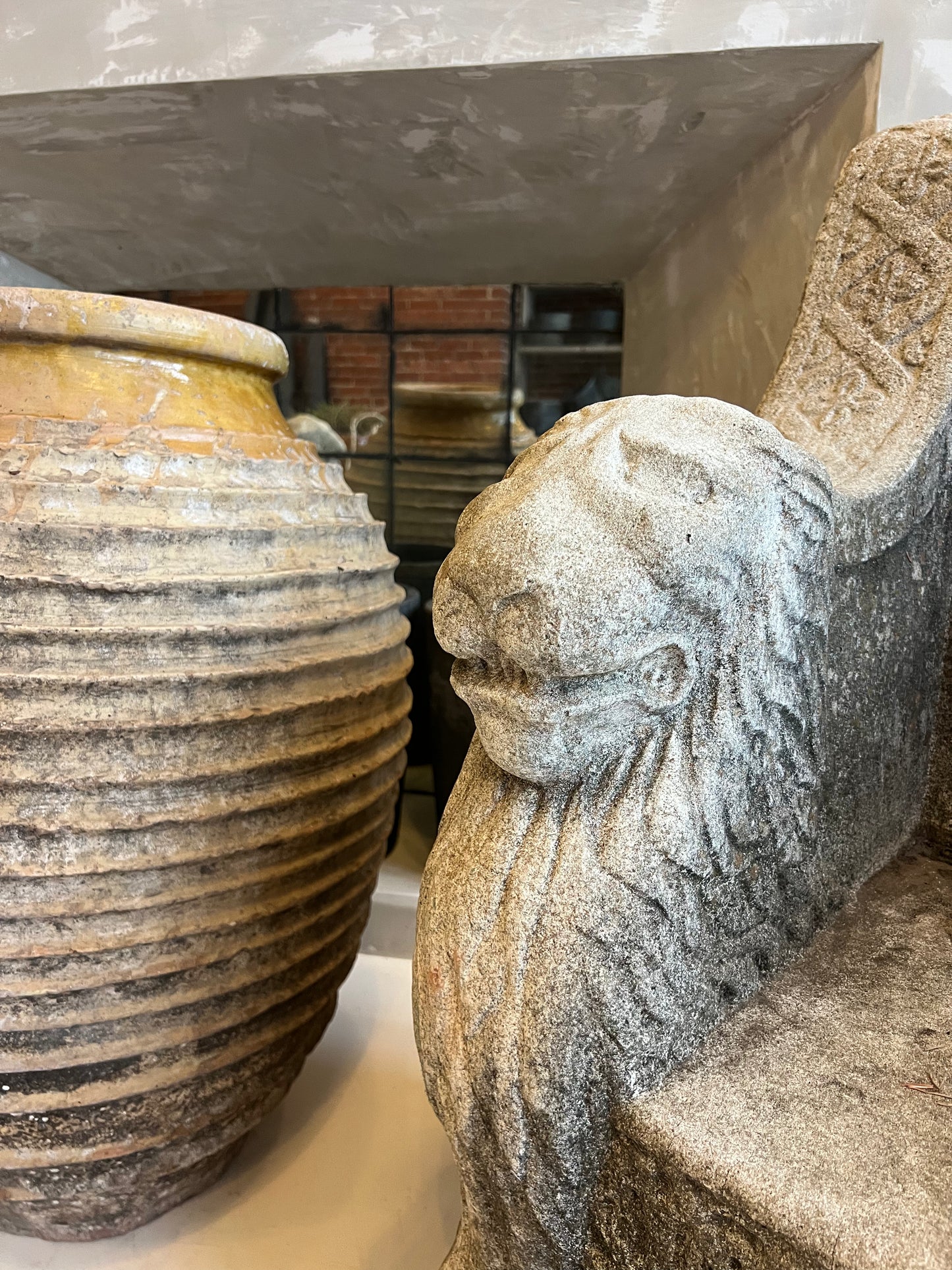 Garden Throne Chairs, cast stone