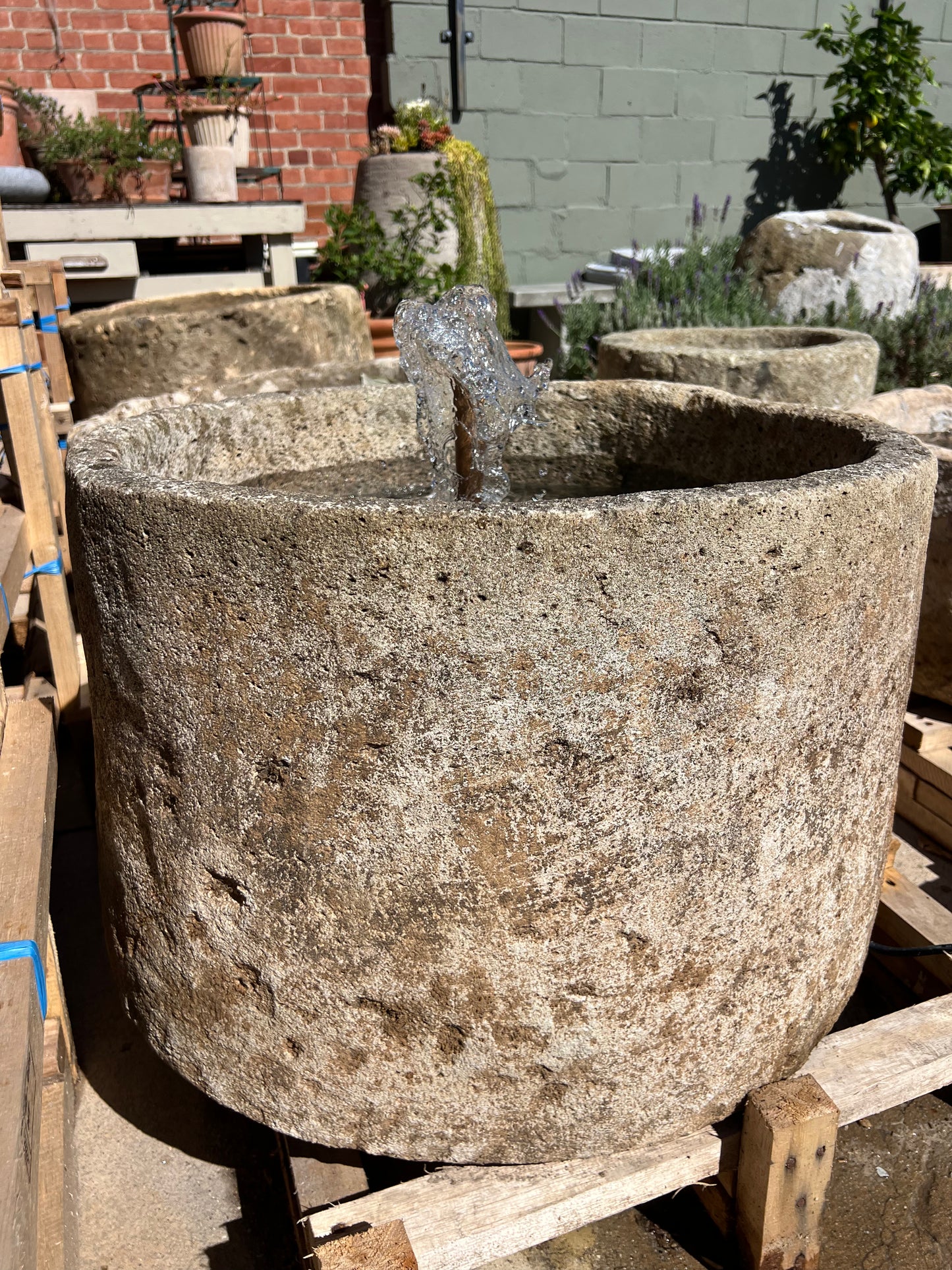 Limestone Fountain ( round)