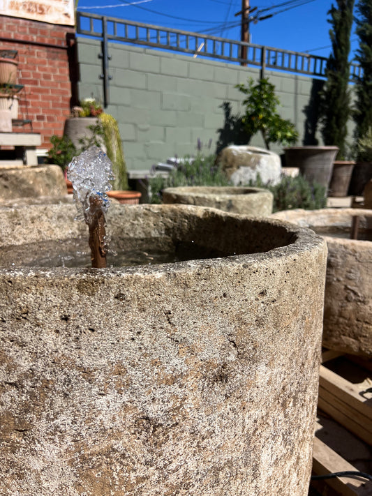 Limestone Fountain ( round)