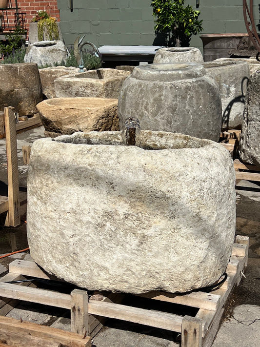 Limestone Fountain (Oval shape )