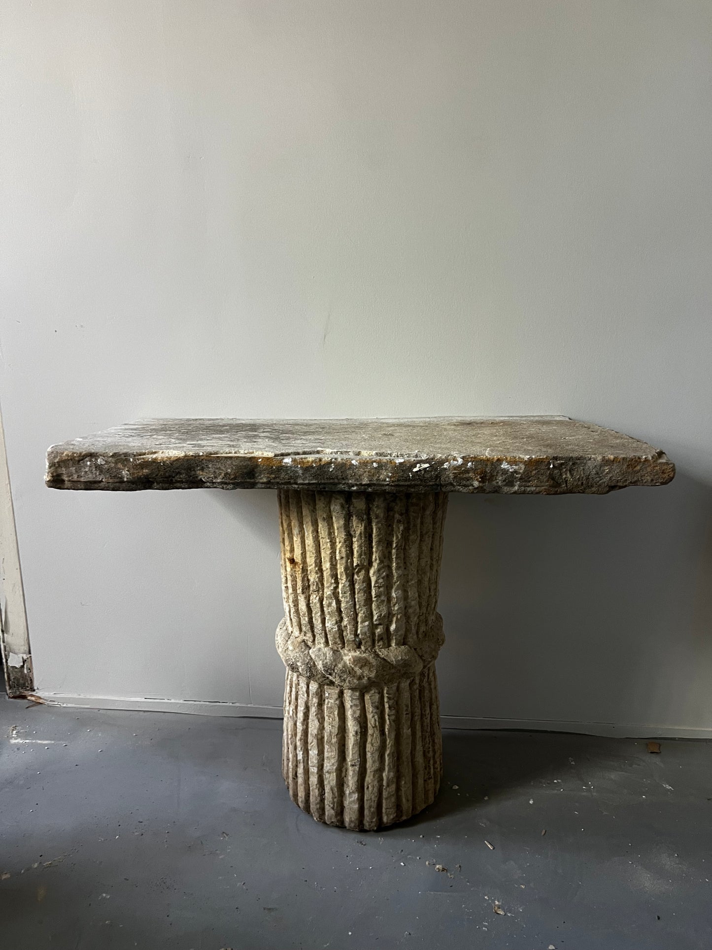 Limestone console