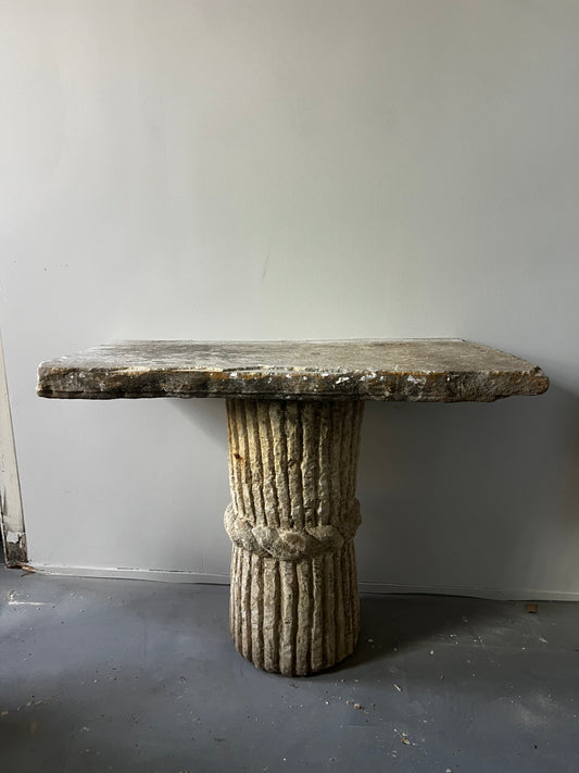 Limestone console