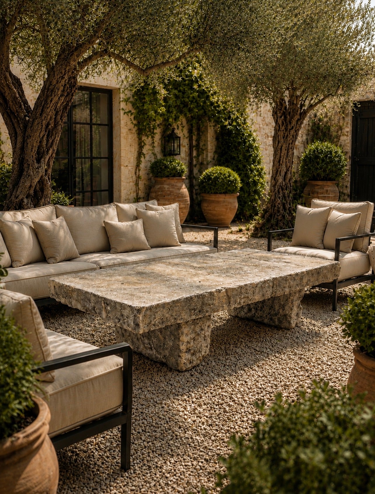 Limestone Lounge Table