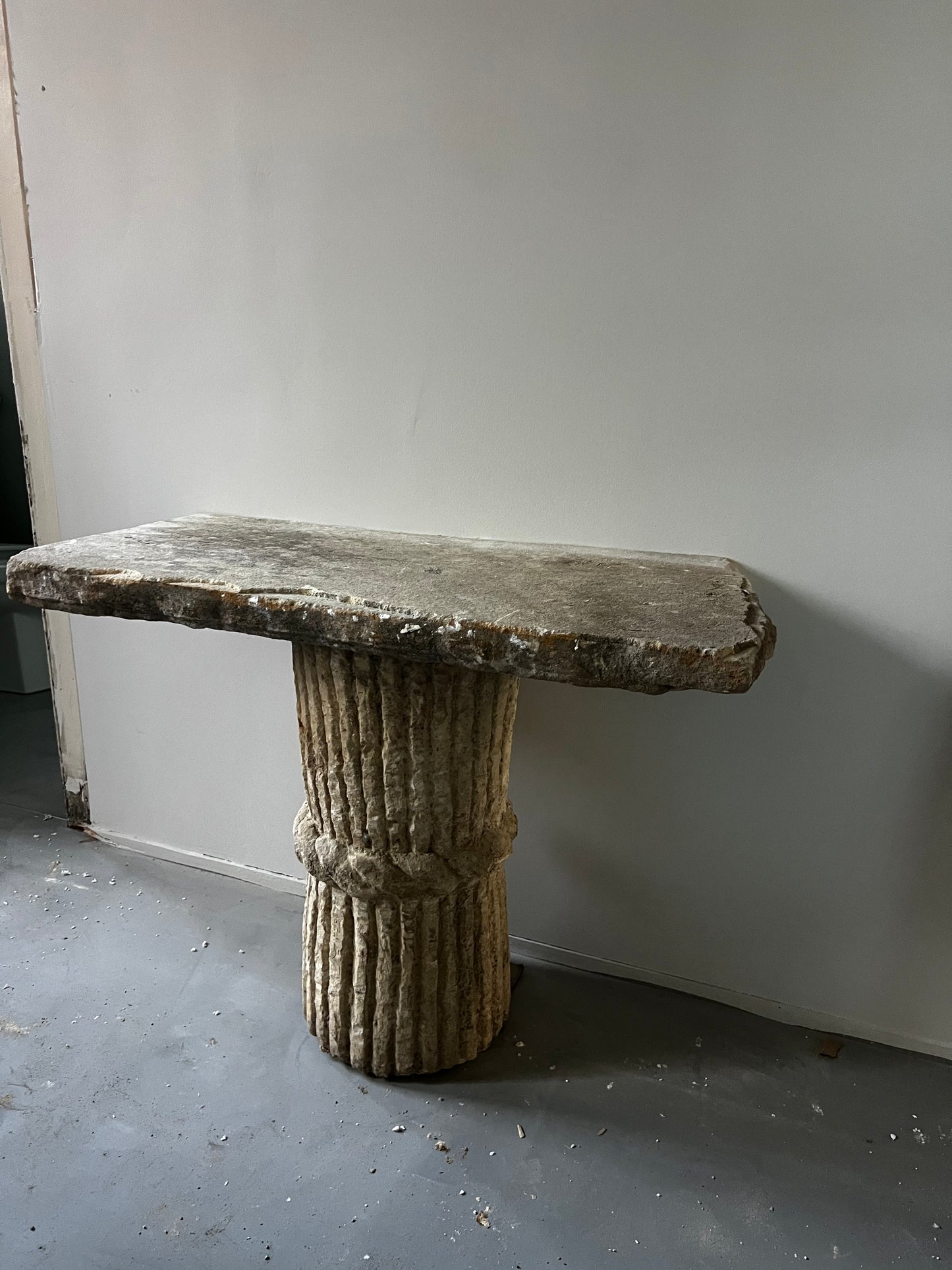Limestone console