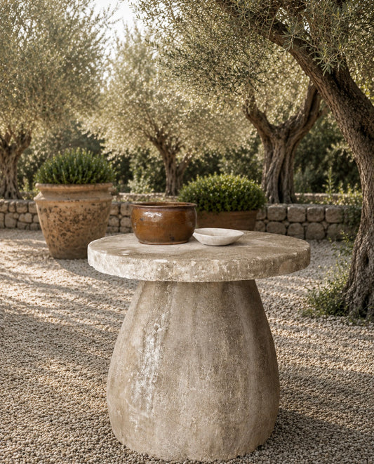 Limestone table "The Mushroom Table"