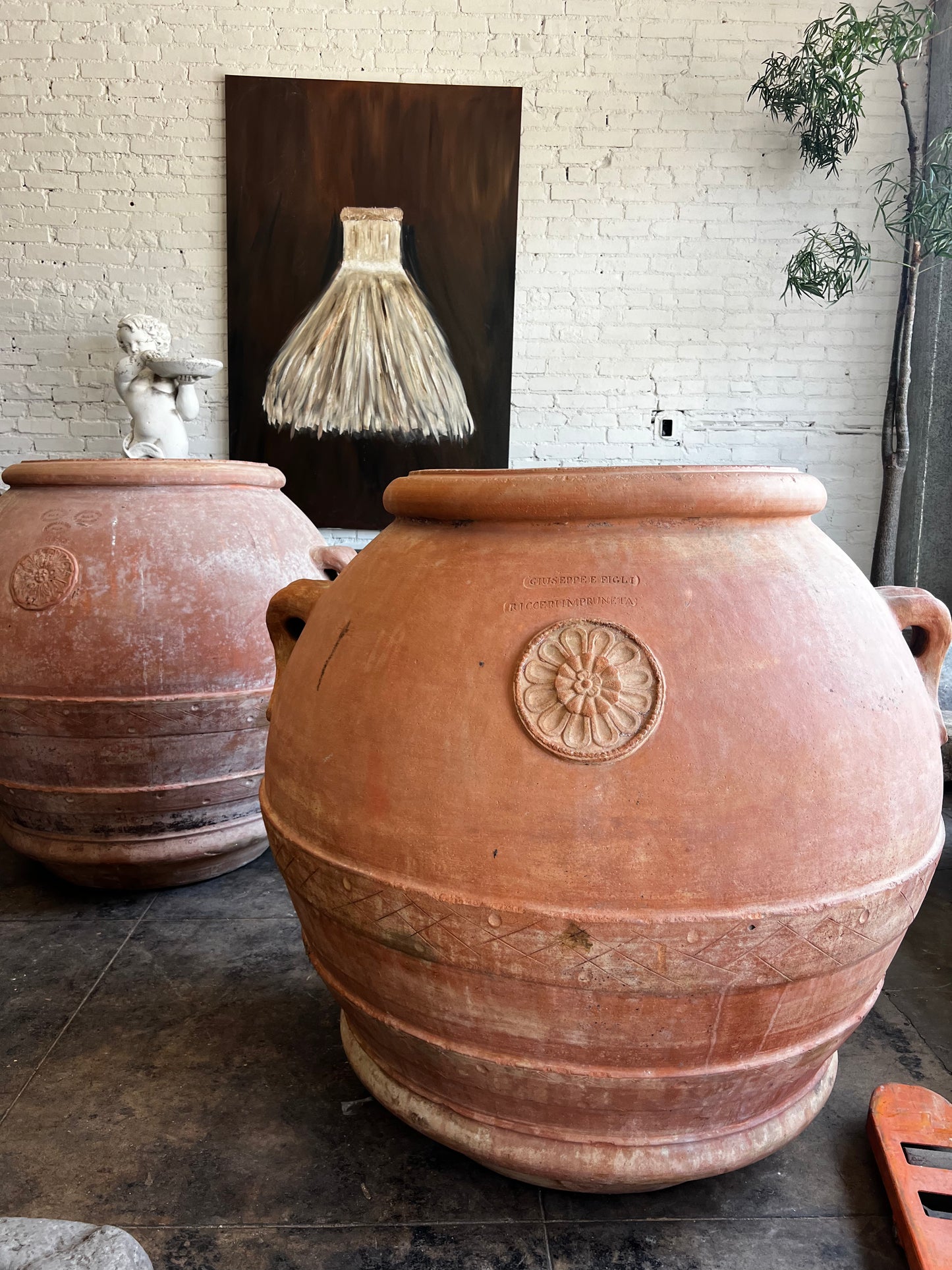 Authentic XL sized Toscani jars, ITALY