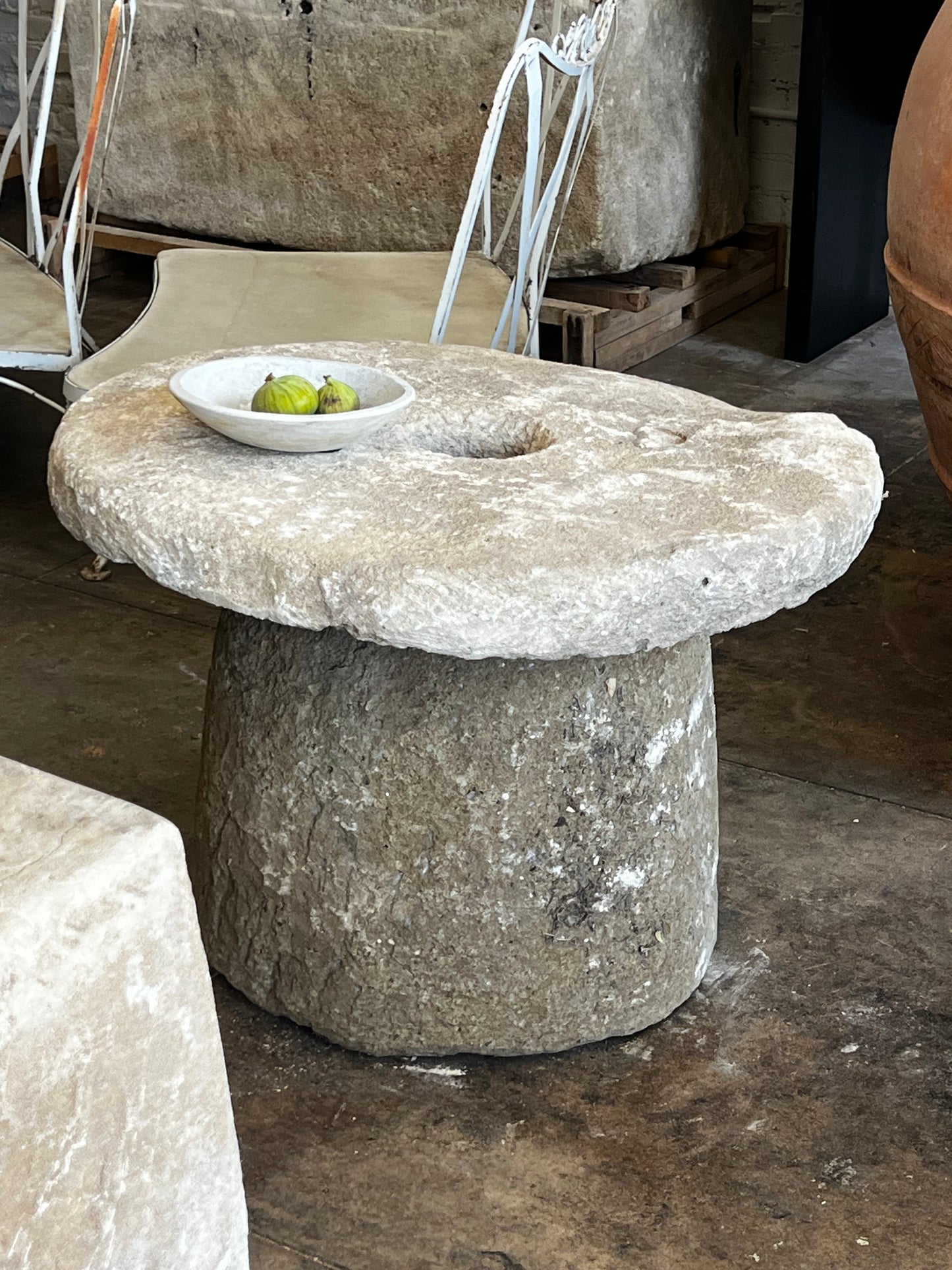 Limestone coffee table , Side Table.