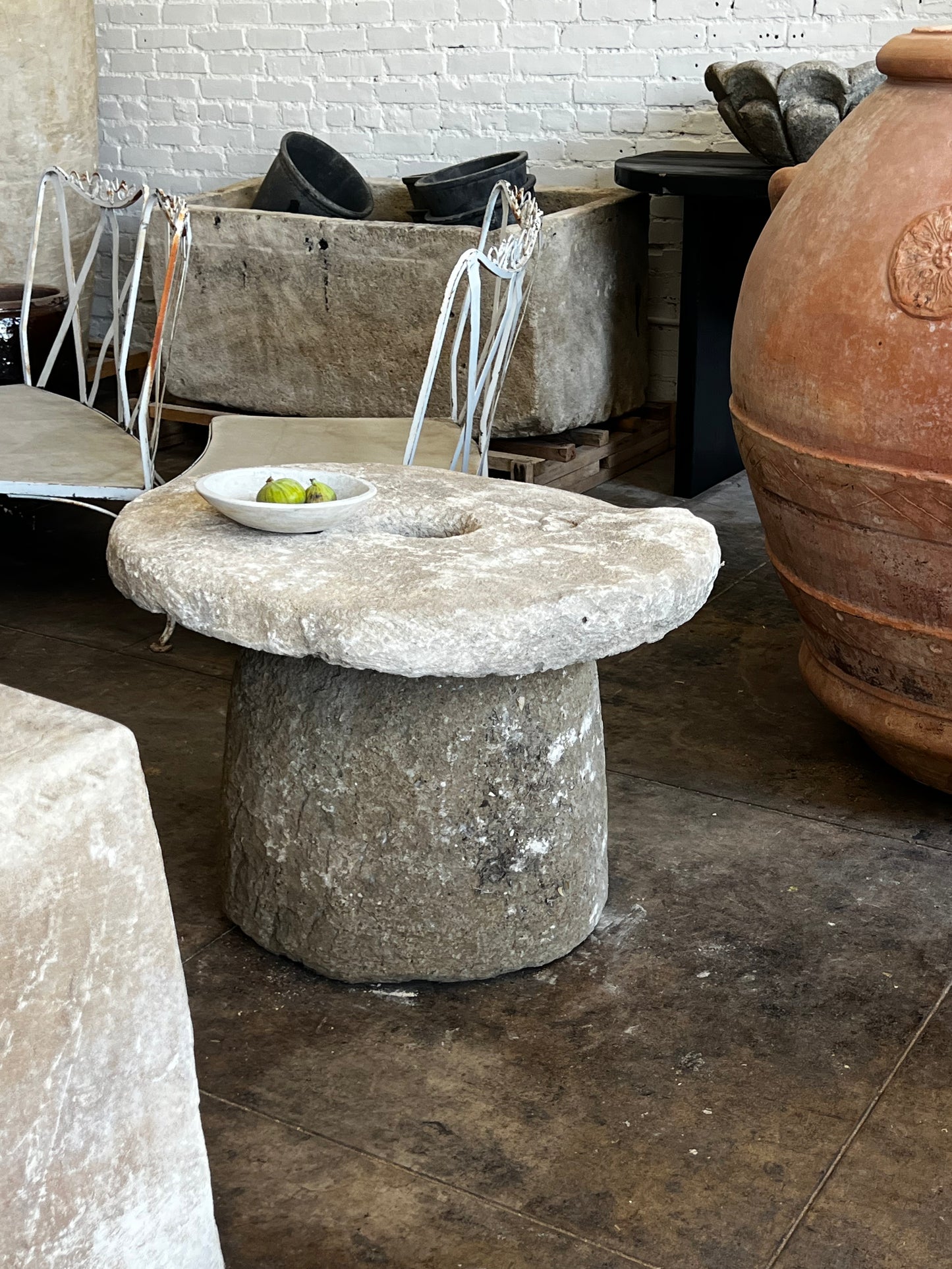 Limestone coffee table , Side Table.