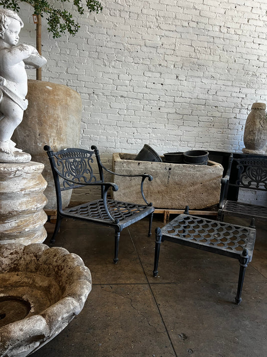 Vintage Iron garden chairs- set of 3 pieces