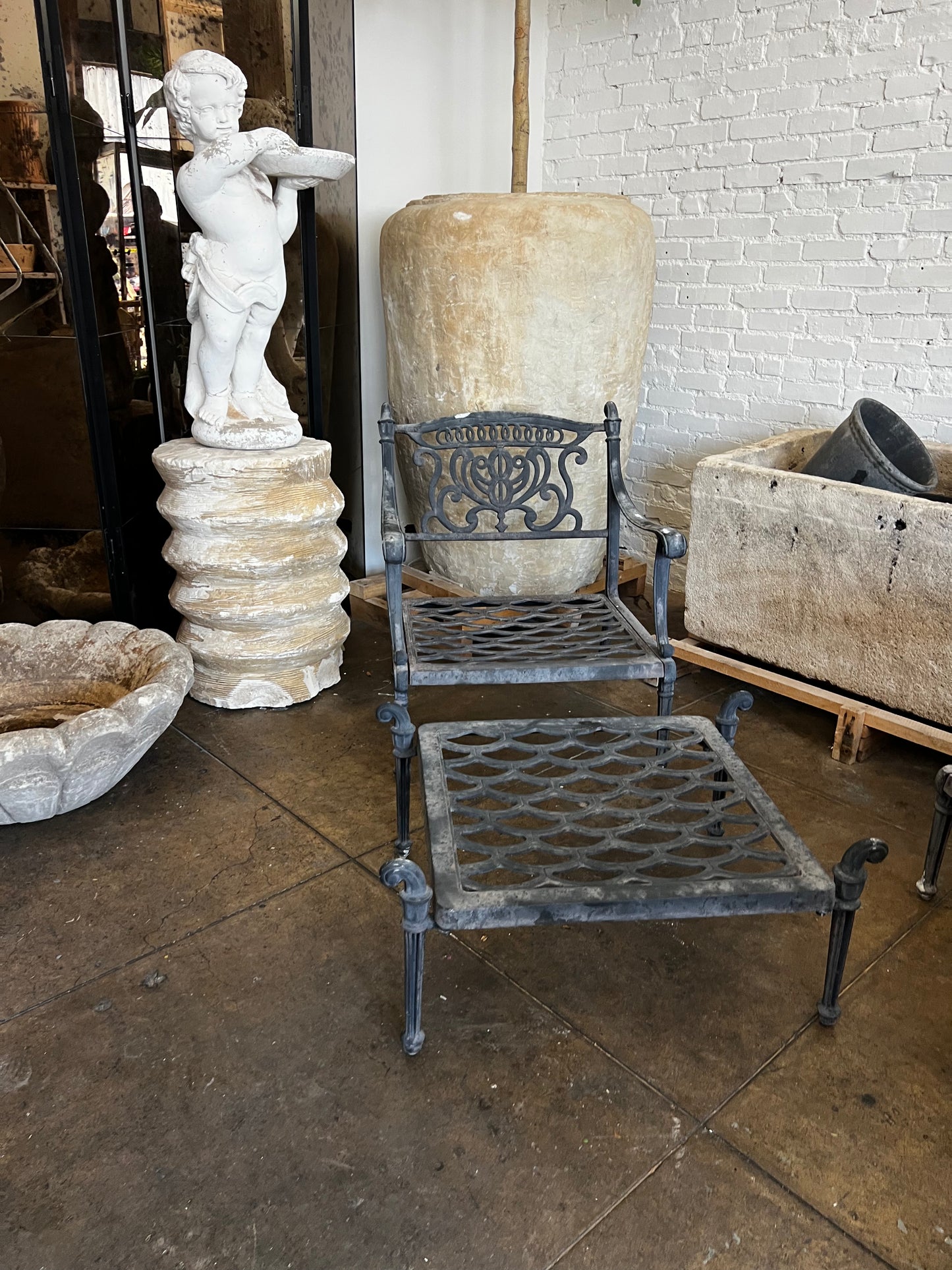 Vintage Iron garden chairs- set of 3 pieces