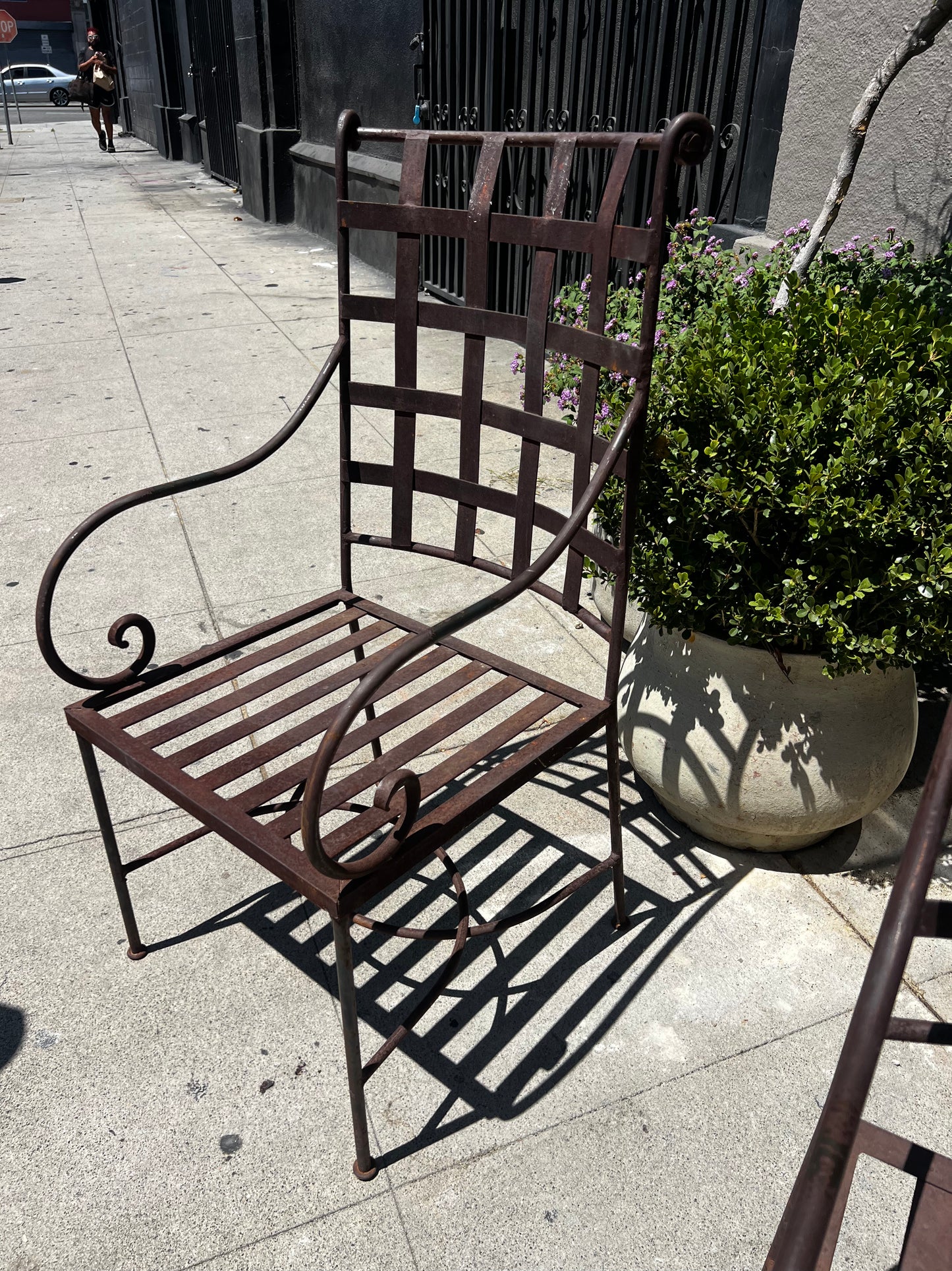 Iron Chairs, antique. (set of 4)