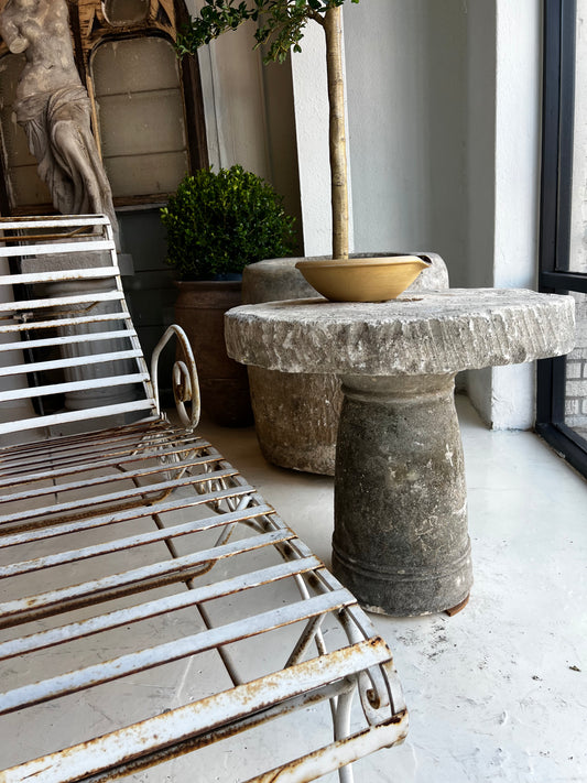 Limestone side Table