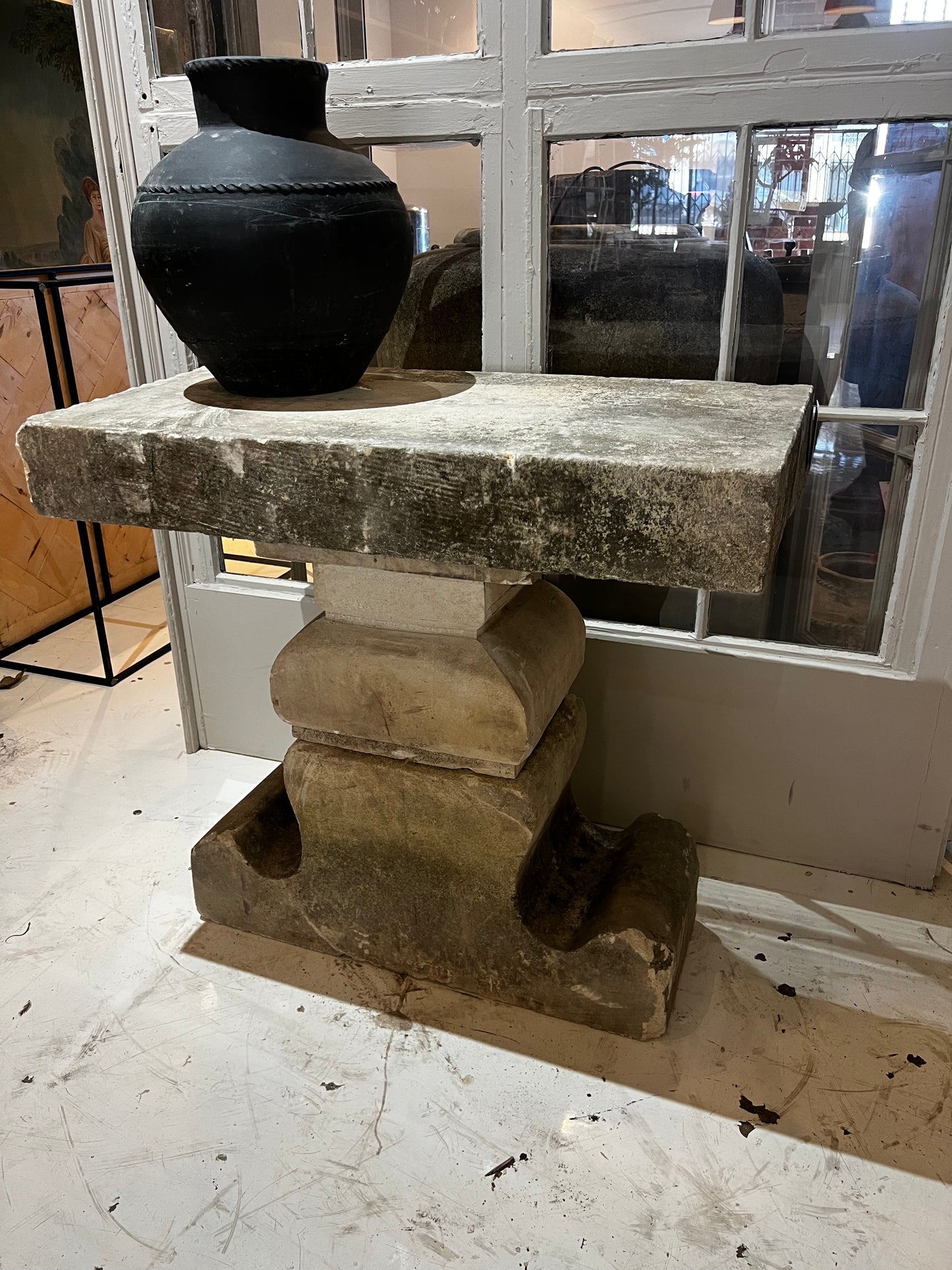 Limestone Console Table