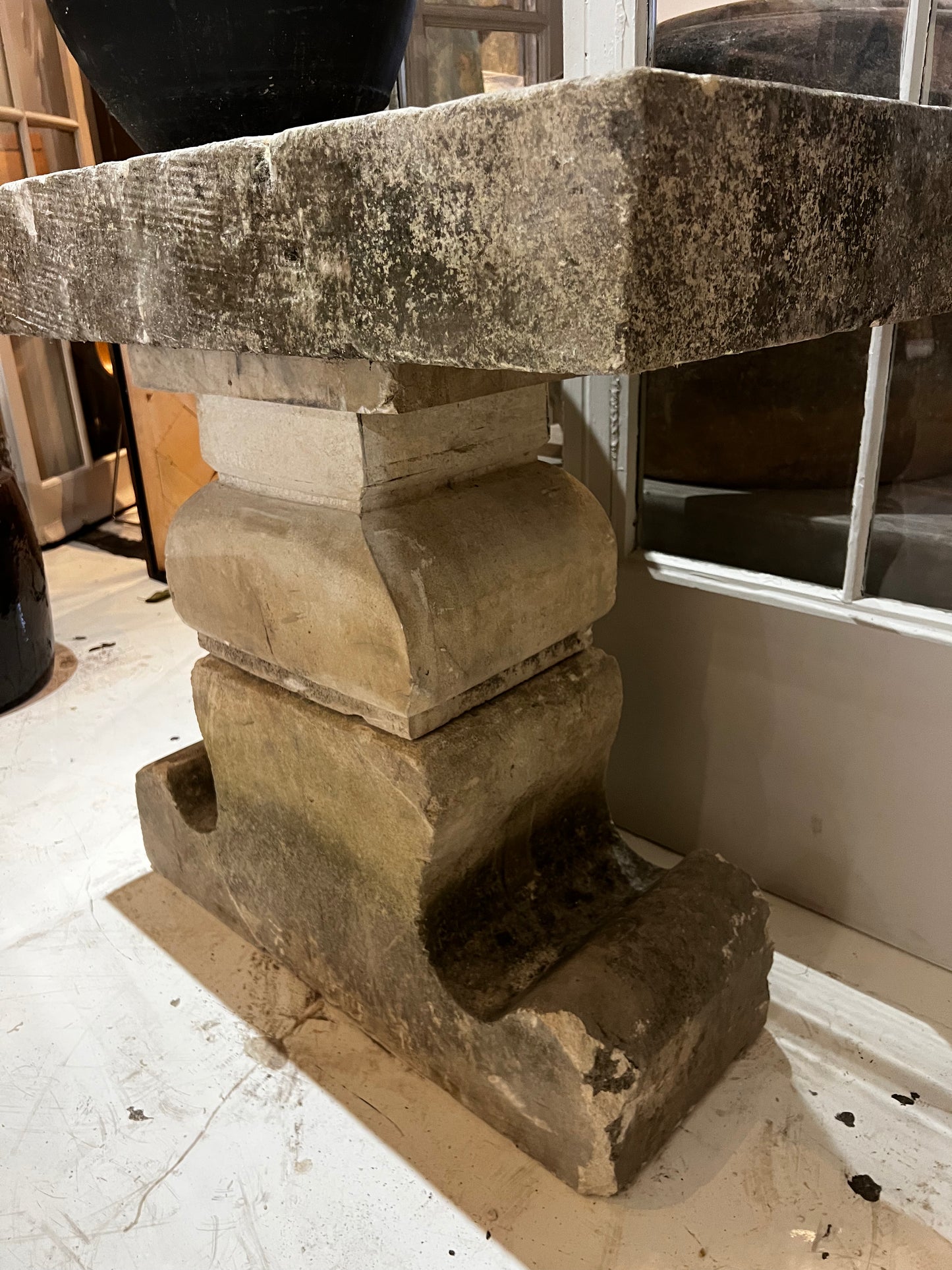 Limestone Console Table