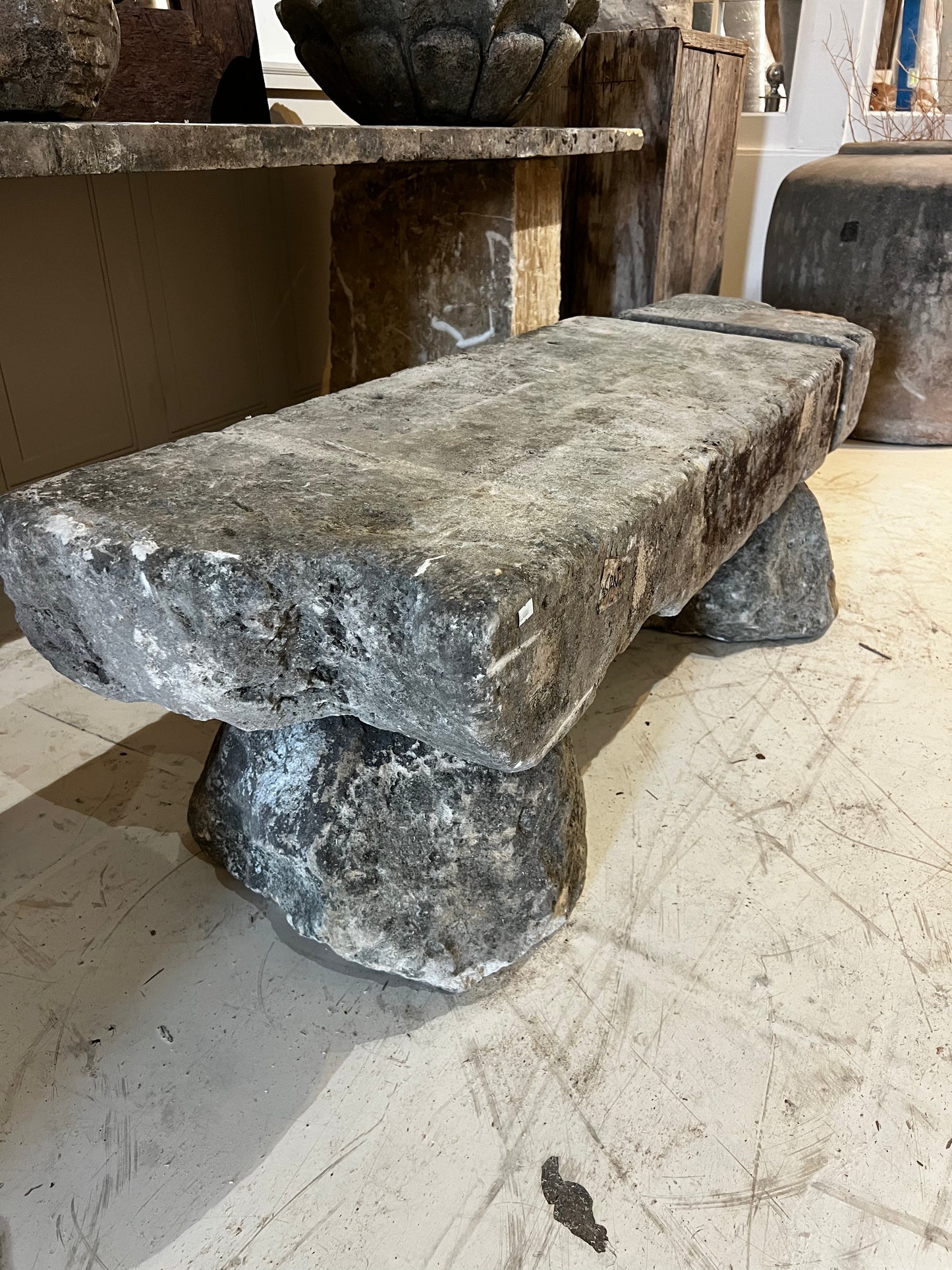 Limestone Bench