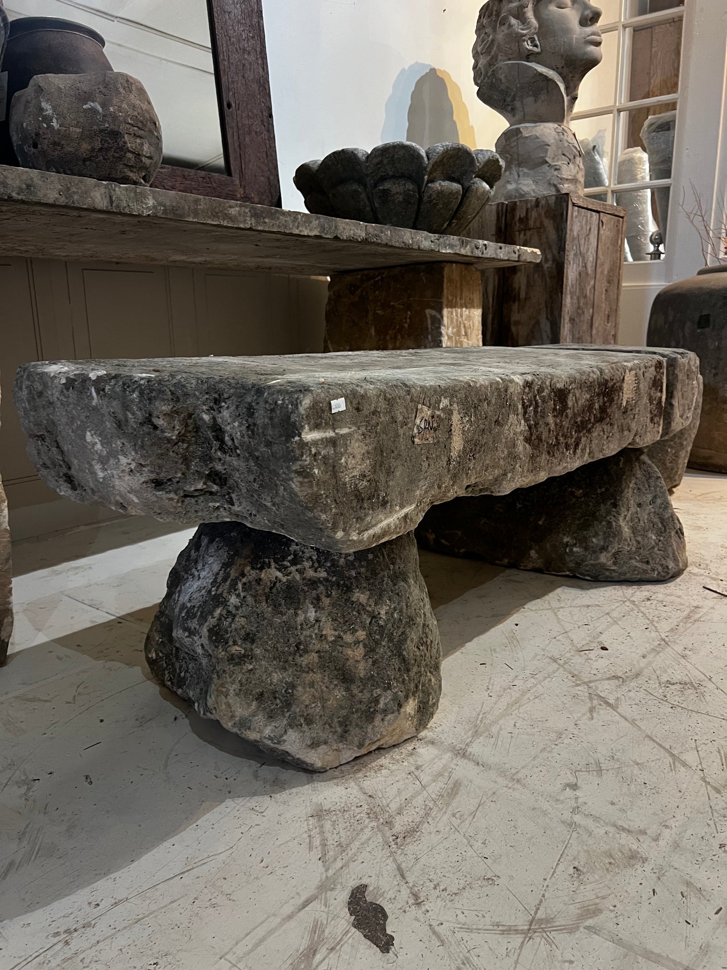 Limestone Bench