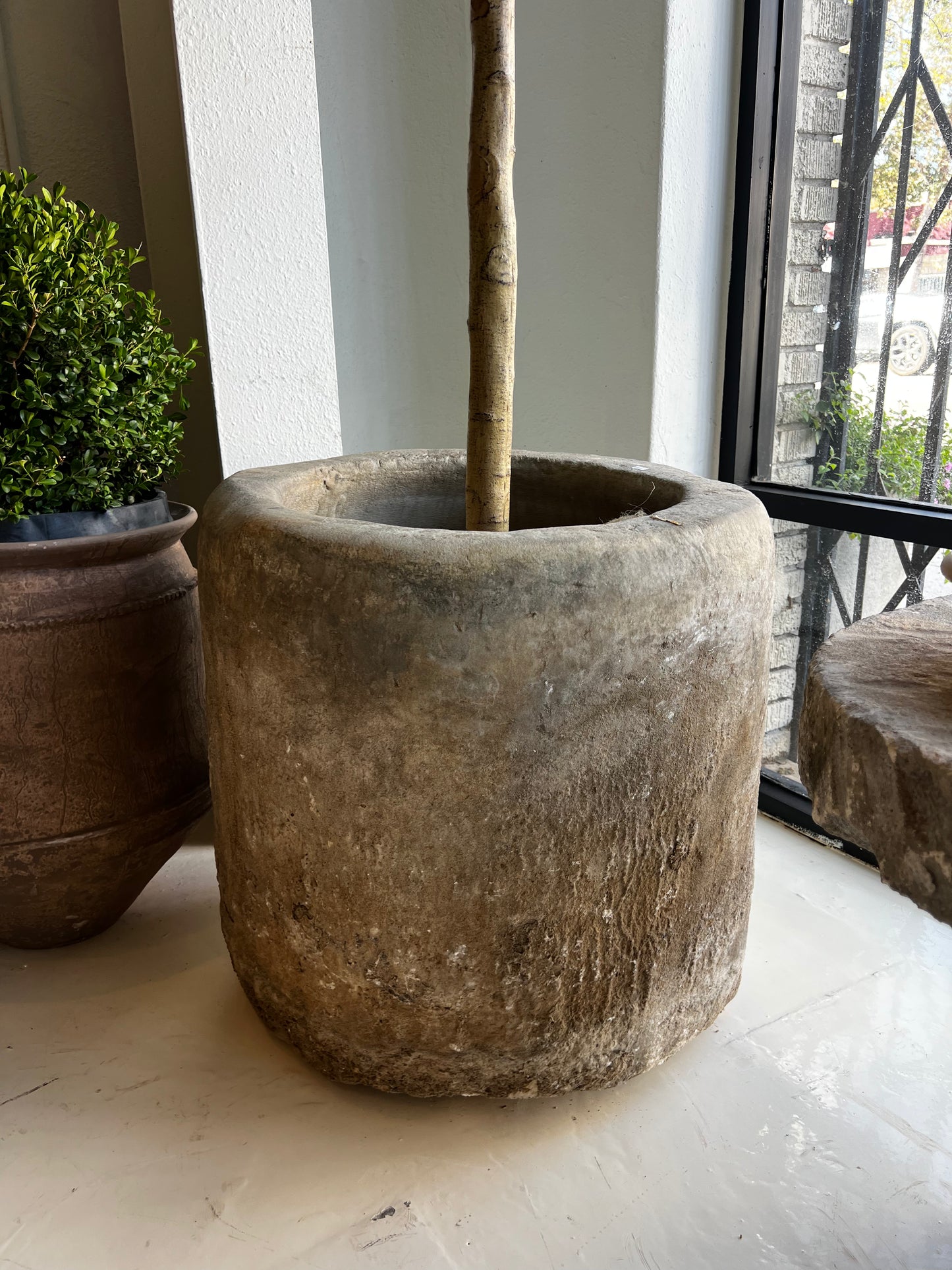 Limestone Pot, large