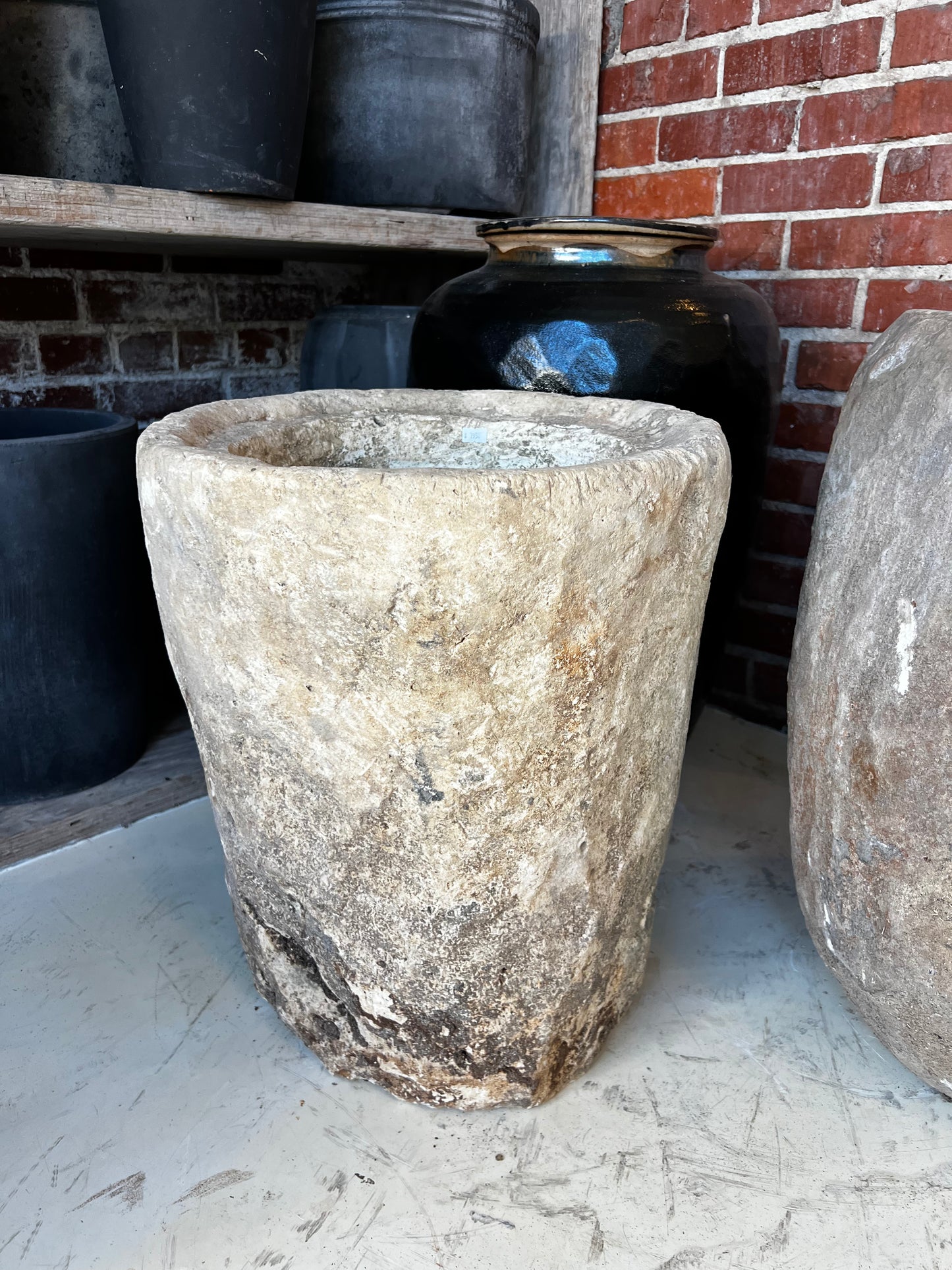 Limestone Pot, small
