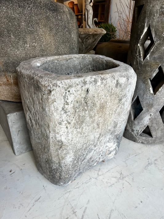 Limestone, rectangular and tall
