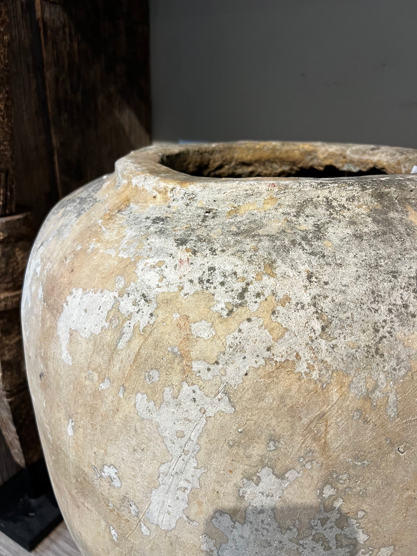 Cement Pot, creme, medium