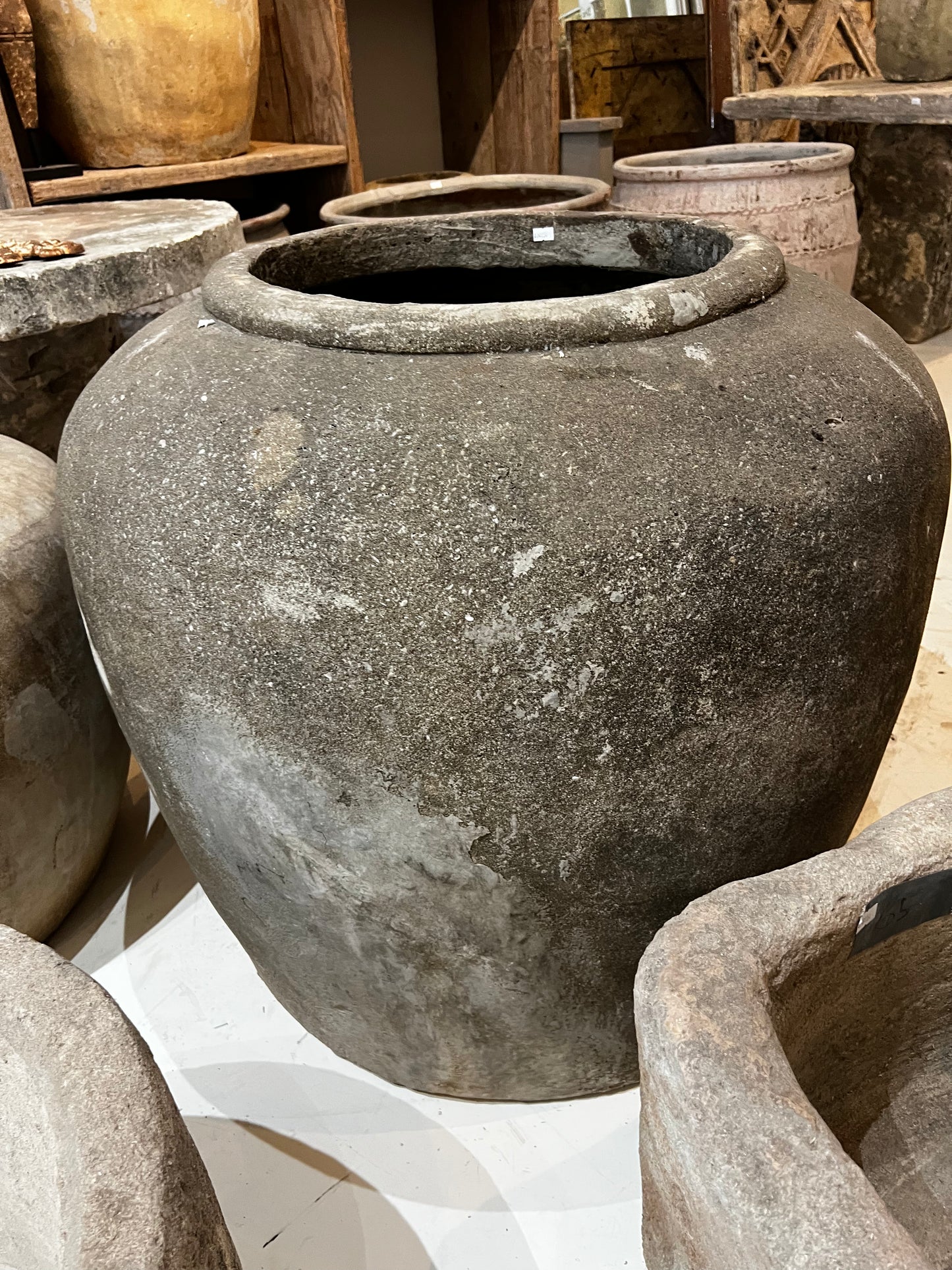 Mudari Pot, dark grey, large