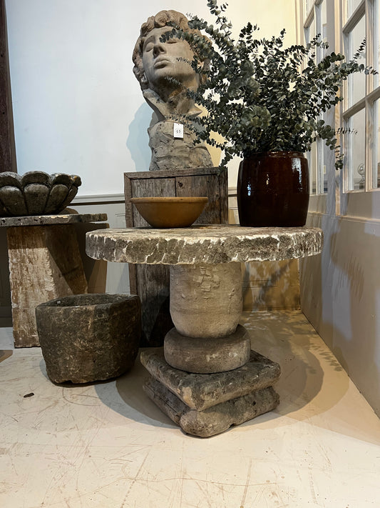 Limestone Table, round