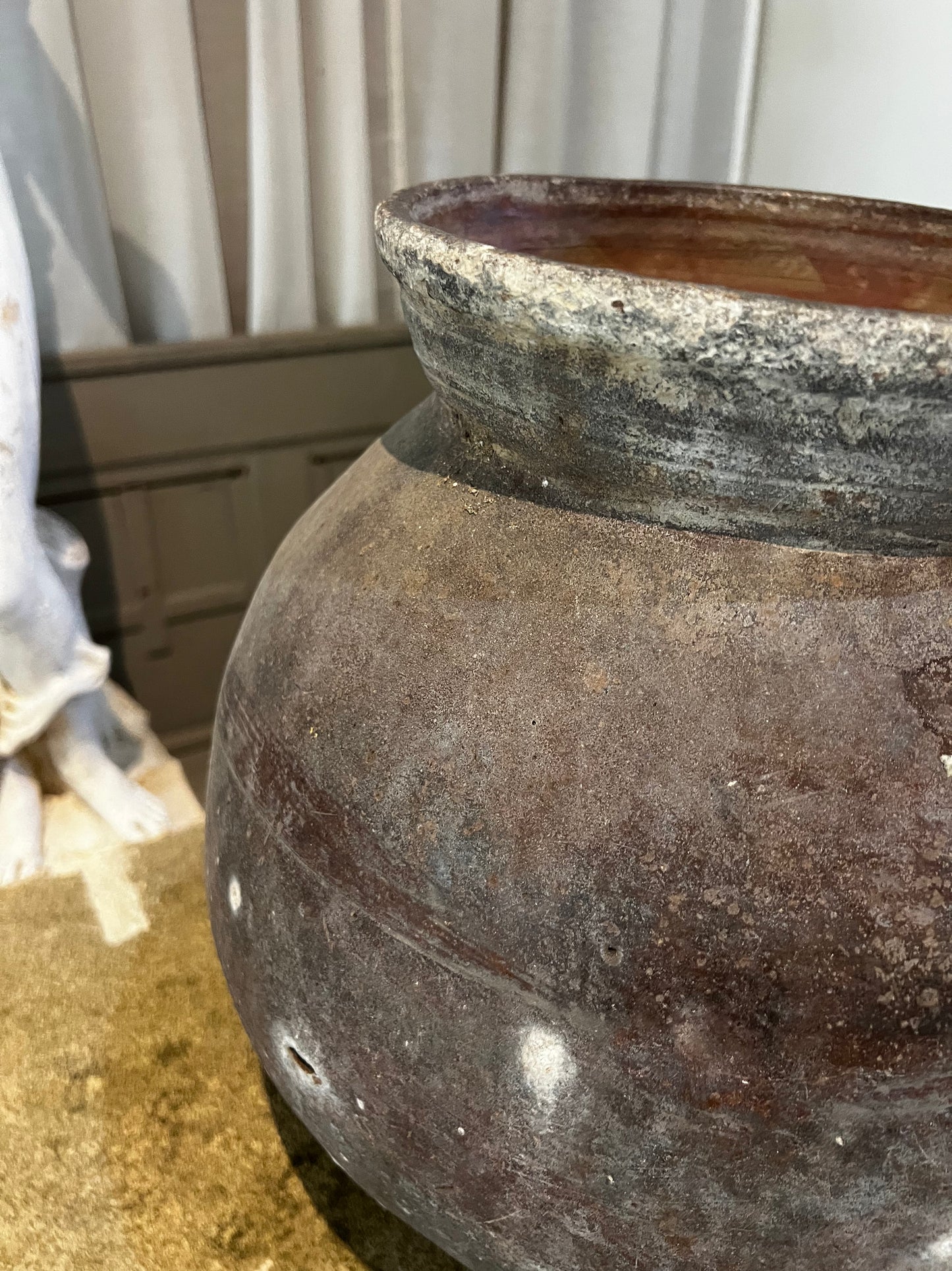 Java Pot, dark brown, small