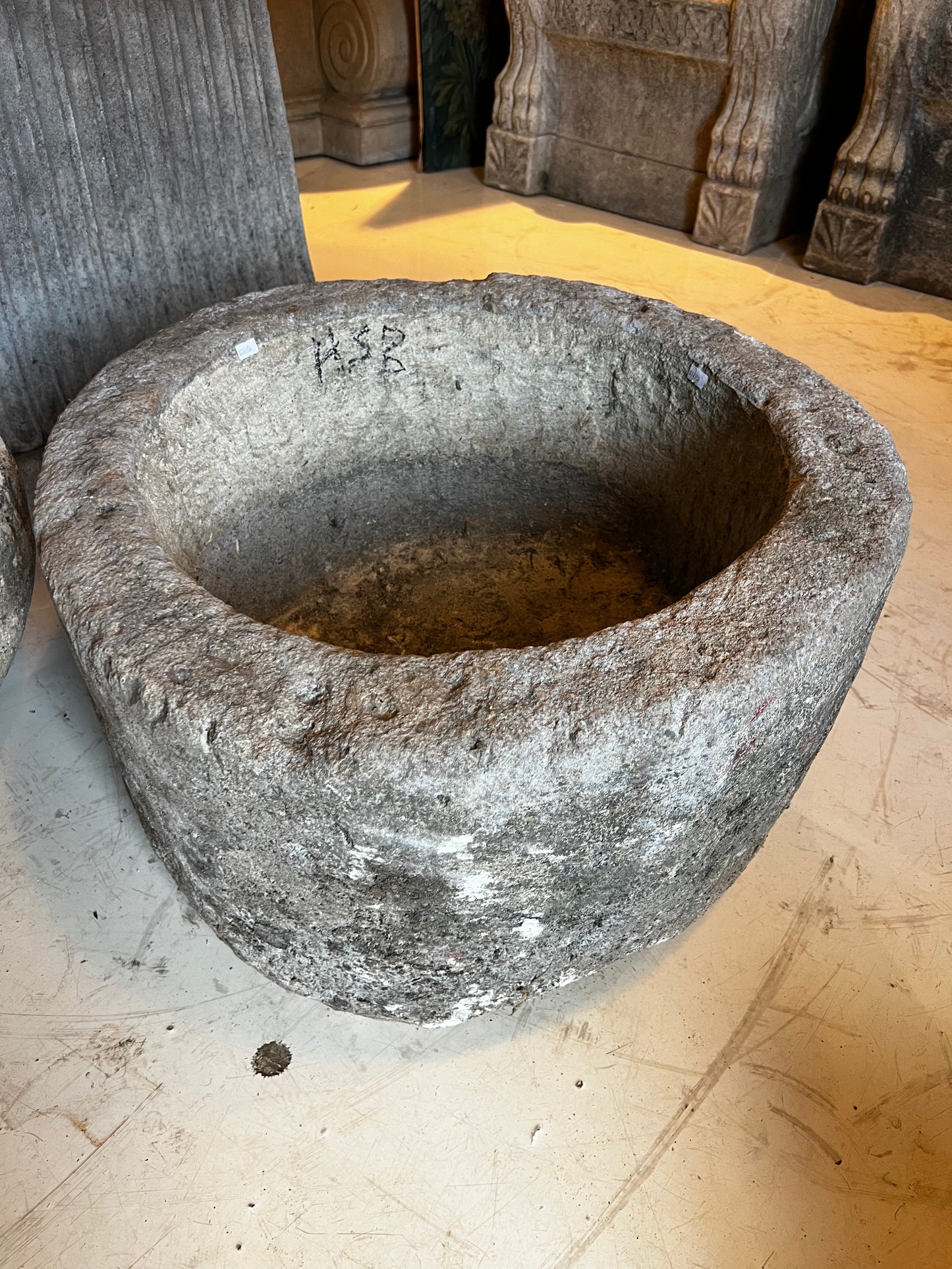 Limestone Pot, medium