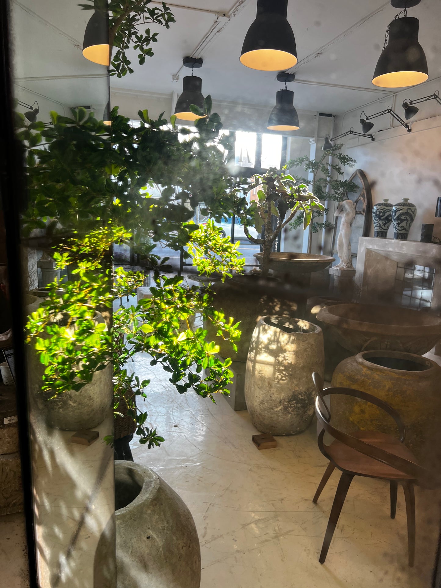 Room-divider aged Mirror Glass