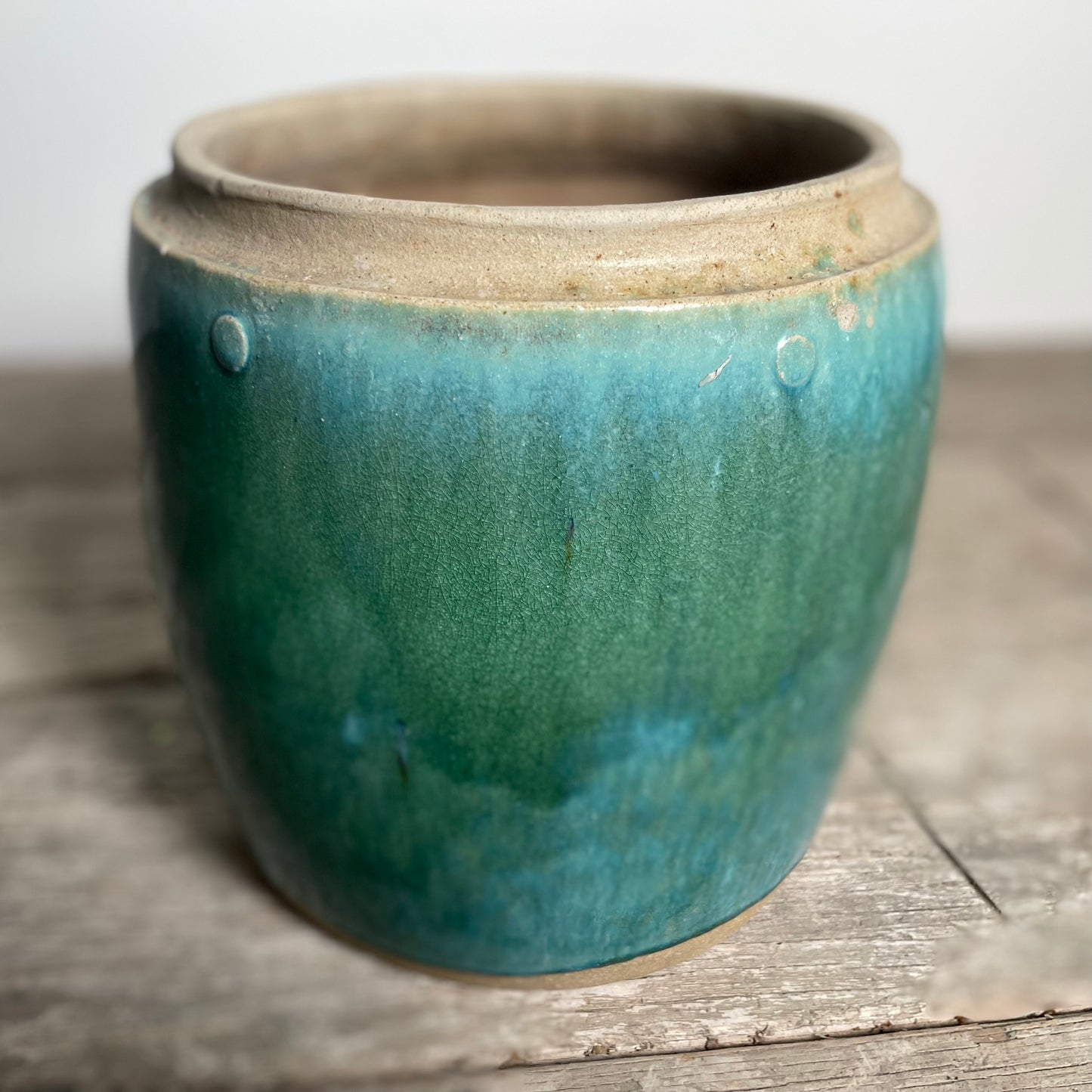 Turquoise Rice Jar, Medium