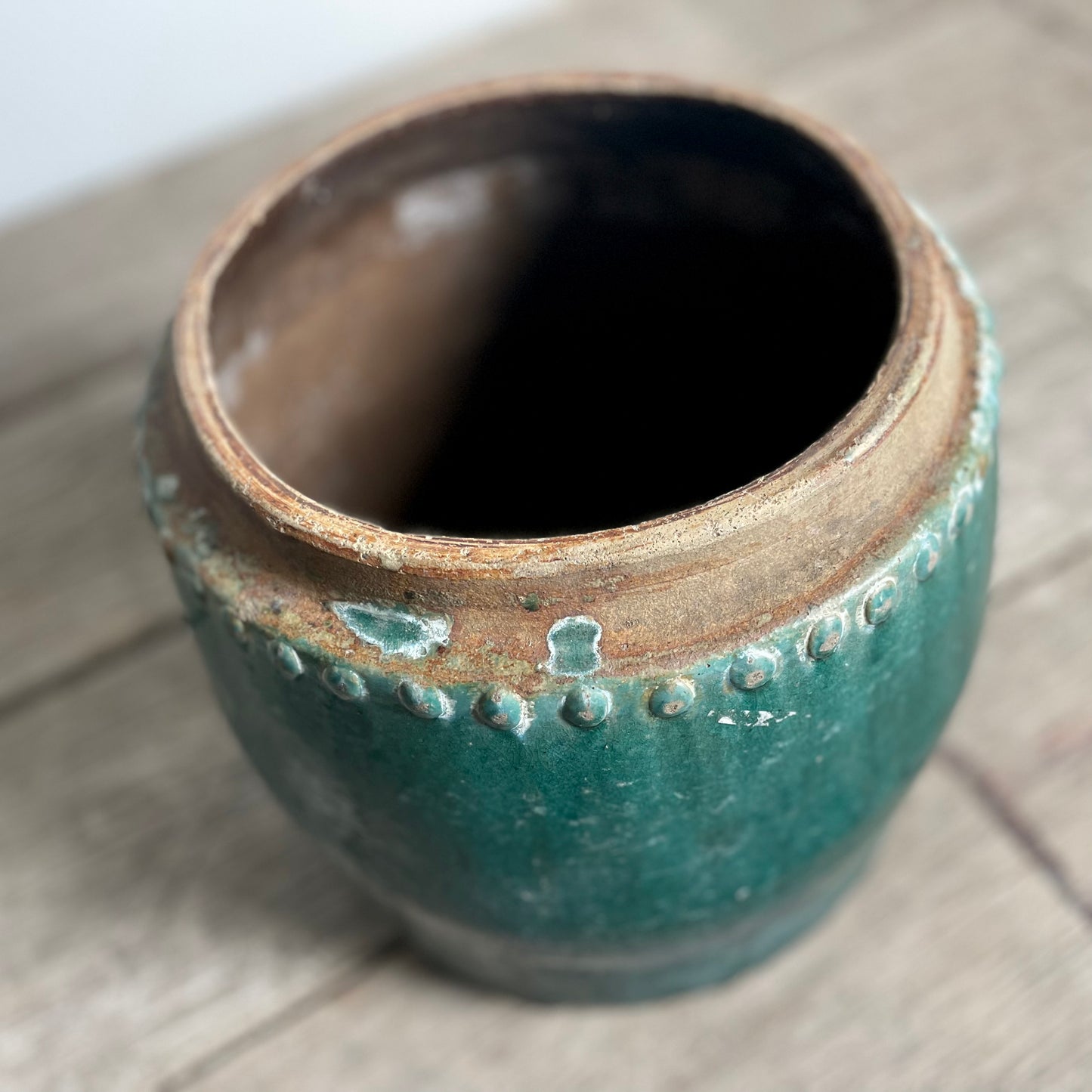 Turquoise Rice Jar, Medium